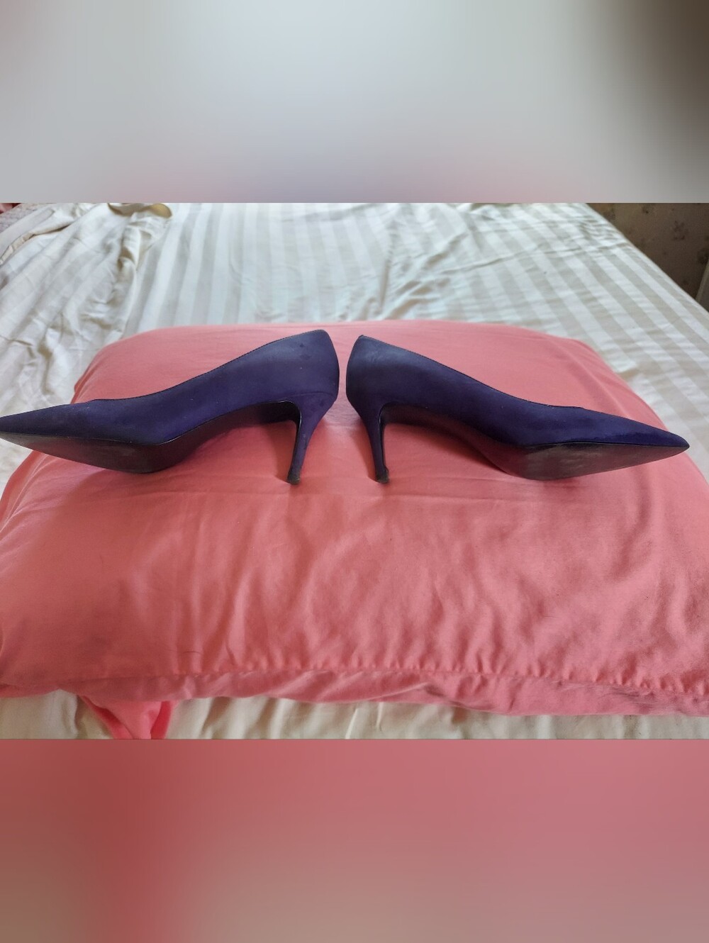Banana Republic Hello Sole Mate Blue Suede Heels